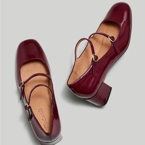 madewell nettie heels in cabernet